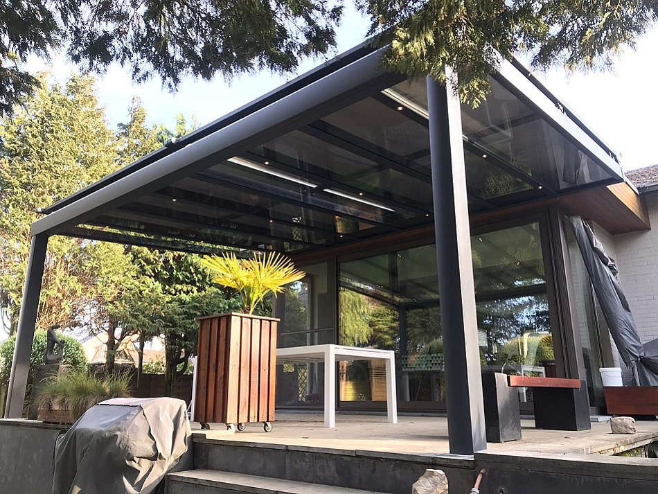 tuin overkapping verandazonwering - zonwering aan woning - schaduw - kwaliteit - buiten - Haacht - extra privacy - tuinkamer