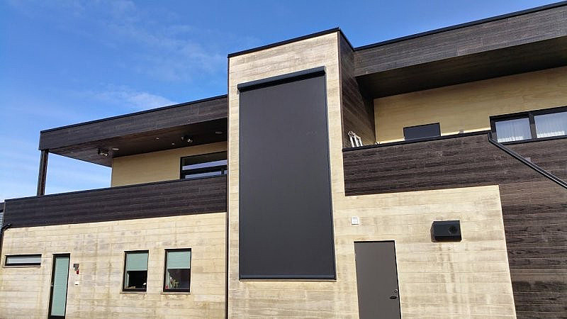 Screens zonwering doek schaduw buitenzonwering gebouw zonnewering