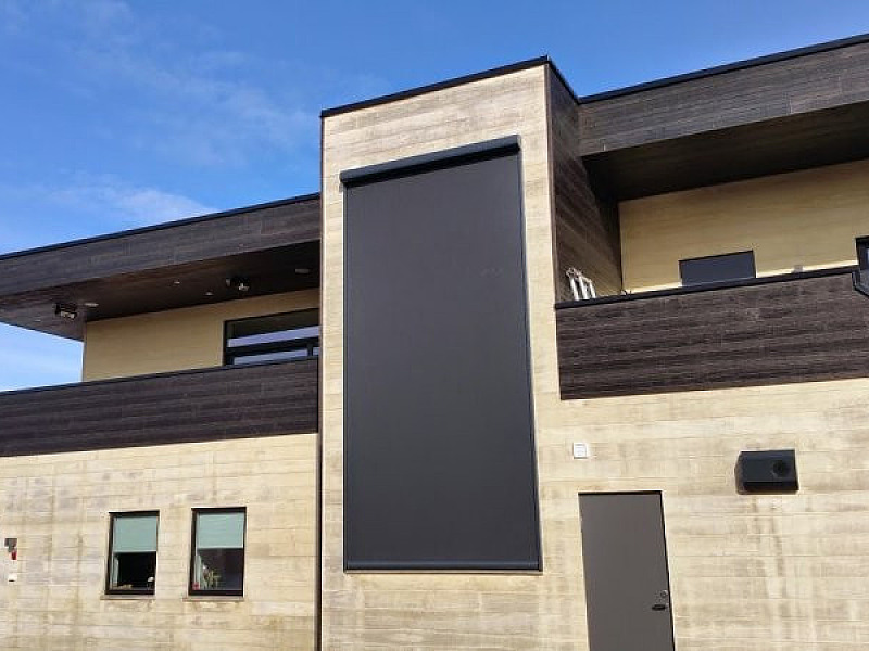 Screens zonwering doek schaduw buitenzonwering gebouw zonnewering