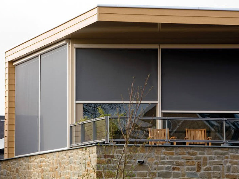 Screen screendoek buitenzonwering moderne uitstraling zonwering