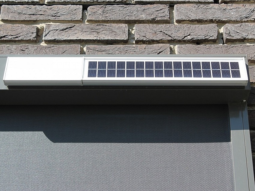 screen met solar motor op zonne-energie - screendoek - screens op maat